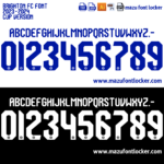 Brighton FC 2023-2024 Font Vector (AI, EPS, SVG, TTF) – #1 Authentic Style