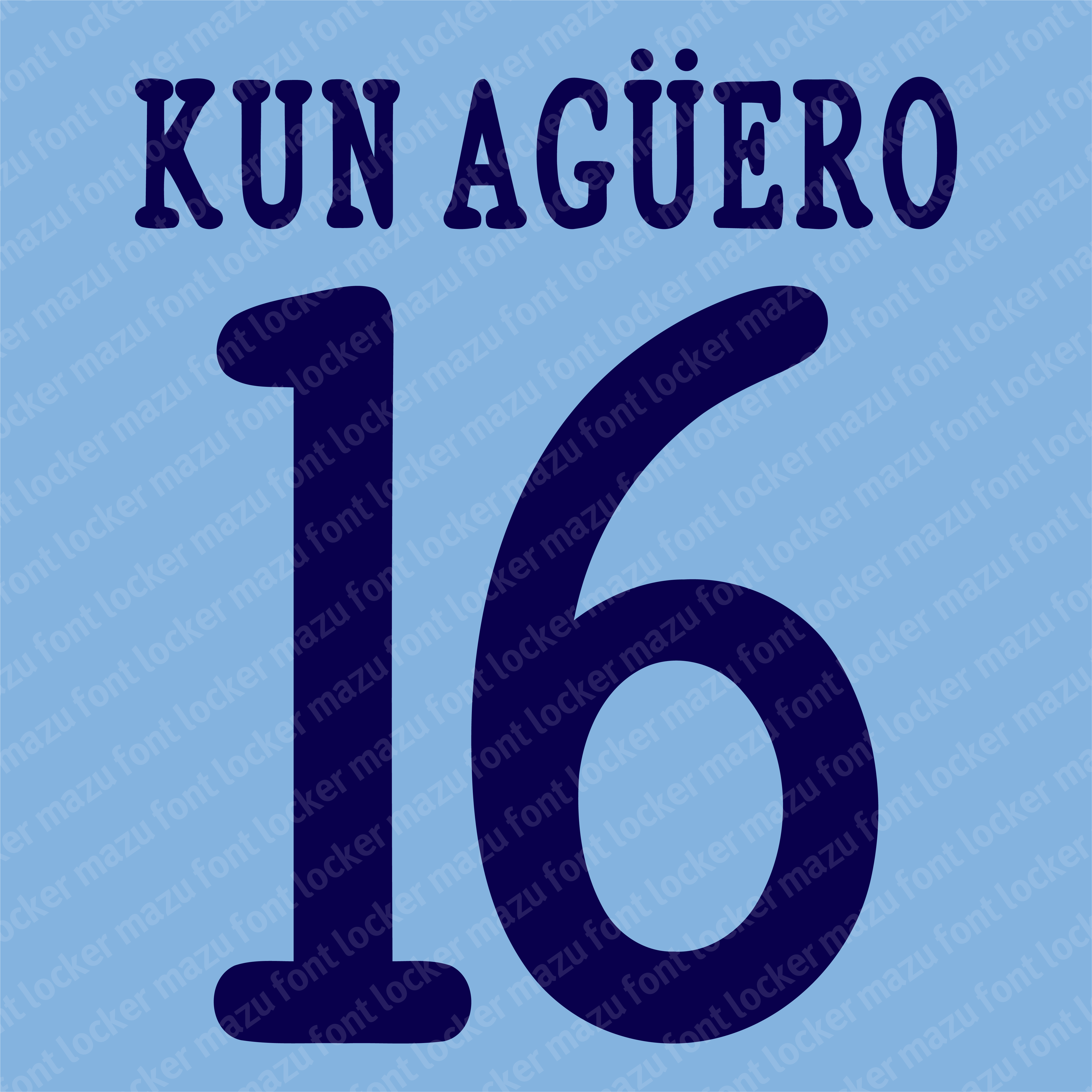 Manchester City 2013-2014 Font
