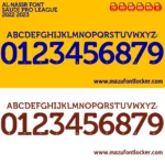 Al-Nassr 2022-2023 Font Vector – Epic Yellow Knights Masterpiece