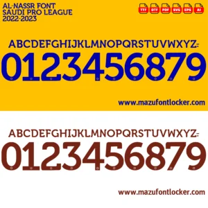 Al-Nassr 2022-2023 Font Vector – Epic Yellow Knights Masterpiece