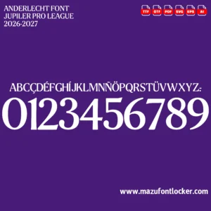 Anderlecht 2026-2027 Font Vector – Ultimate Belgian Warriors Masterpiece