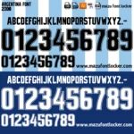 Argentina 2000 Font Vector – Stunning Albiceleste Legendary Masterpiece