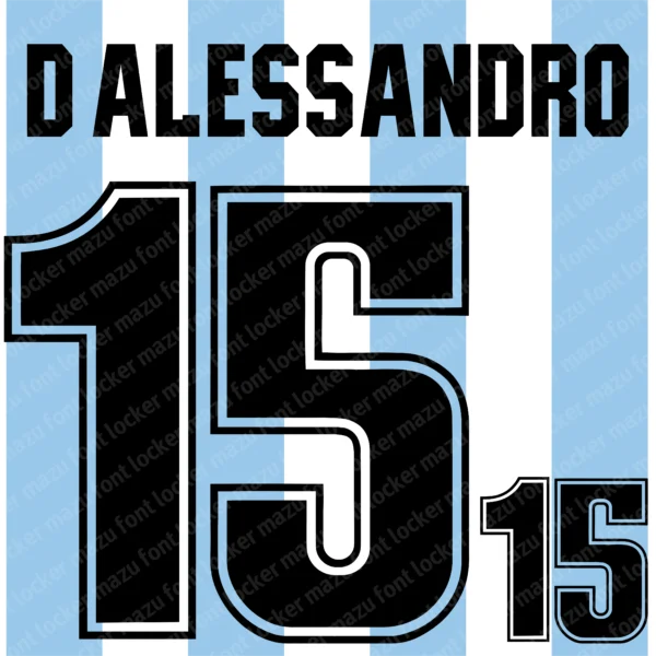 Argentina 2000 Font Vector – Stunning Albiceleste Legendary Masterpiece