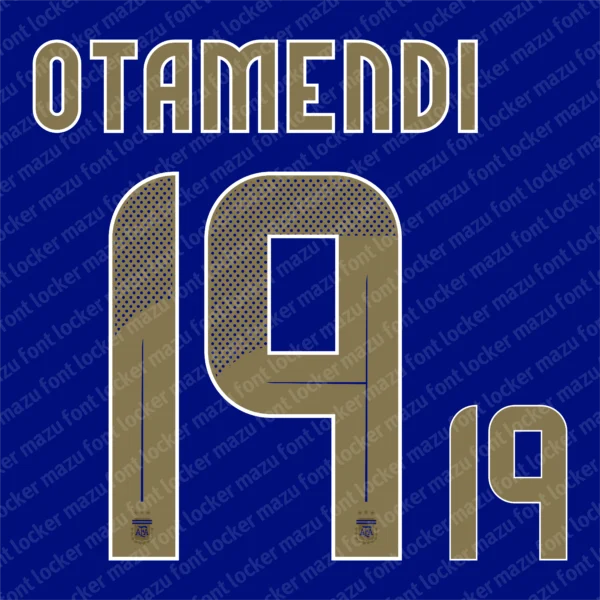 Argentina Copa America 2024 Font Vector – Legendary Sky Blue Glory Design