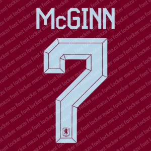 Aston Villa 2026-2027 Font