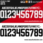 Atlas FC 2024-2025 Font Vector – Epic Rojinegros Legendary Masterpiece