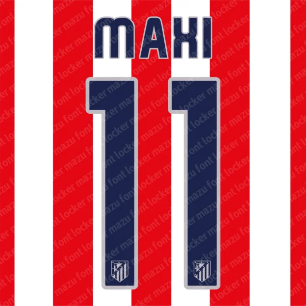 Atletico Madrid 2008-2010 Font Vector – Epic Rojiblanco Legend Masterpiece