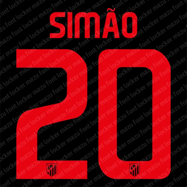 Atletico Madrid 2008-2010 Font Vector – Epic Rojiblanco Legend Masterpiece