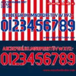 Atletico Madrid 2010-2012 Font Vector – Epic Rojiblancos Red & White Masterpiece