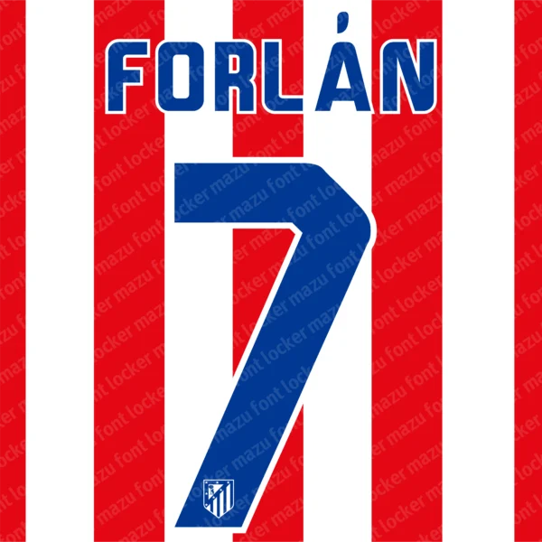Atletico Madrid 2010-2012 Font Vector – Epic Rojiblancos Red & White Masterpiece