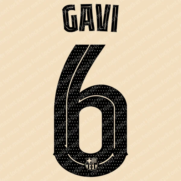 Barcelona 2025-2026 Font Vector – Stunning Blaugrana Masterpiece