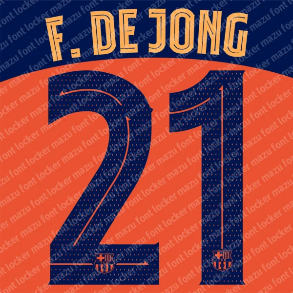 Barcelona 2025-2026 Font Vector – Stunning Blaugrana Masterpiece
