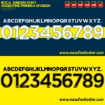 Boca Juniors 2017-2018 Font Vector – Legendary Azul y Oro Glory