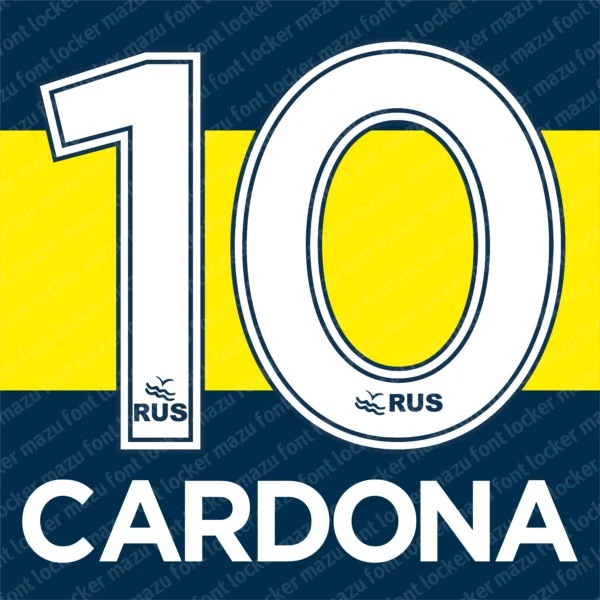 Boca Juniors 2017-2018 Font Vector – Legendary Azul y Oro Glory