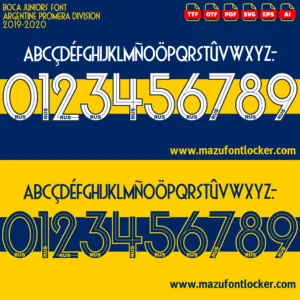 Boca Juniors 2019-2020 Font Vector – Ultimate Bombonera Warrior Masterpiece