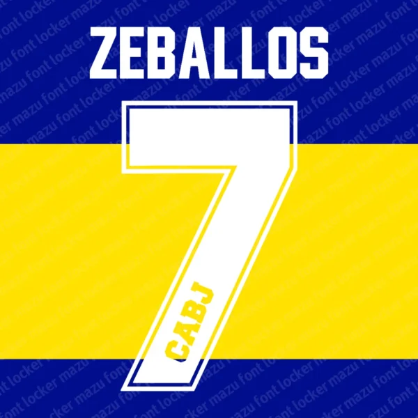 Boca Juniors 2022-2023 Font Vector – Legendary Boca La Bombonera Glory