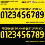 Borussia Dortmund 2012-2014 Font Vector – Legendary Black & Yellow Glory Design