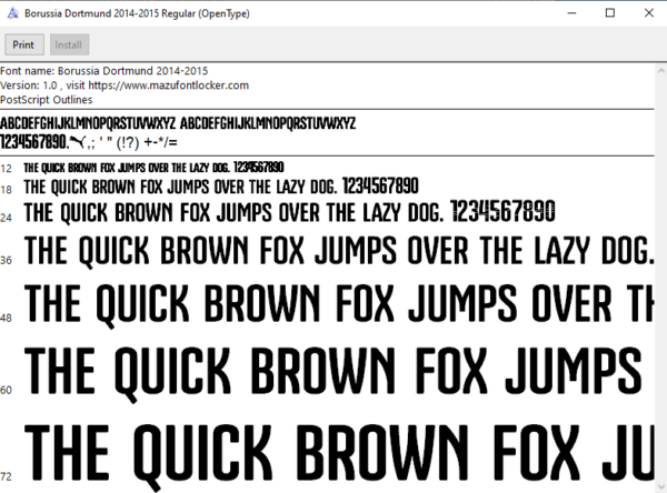 Borussia Dortmund 2014-2015 Font Vector – Legendary BVB Triumph Masterpiece