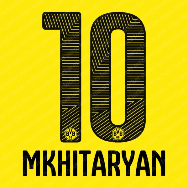 Borussia Dortmund 2014-2015 Font Vector – Legendary BVB Triumph Masterpiece