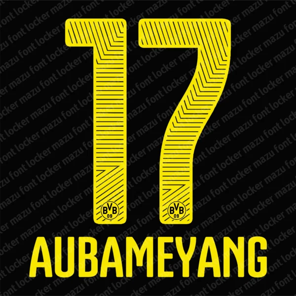 Borussia Dortmund 2014-2015 Font Vector – Legendary BVB Triumph Masterpiece