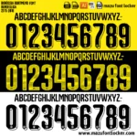 Borussia Dortmund 2015-2016 Font Vector – Epic Klopp Era Yellow Wall Masterpiece
