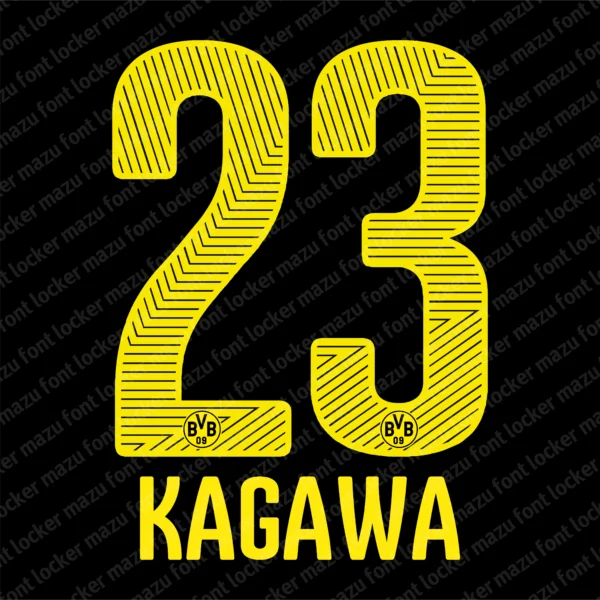 Borussia Dortmund 2015-2016 Font Vector – Epic Klopp Era Yellow Wall Masterpiece