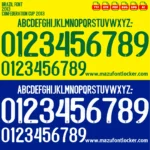 Brazil Confederations Cup 2013 Font Vector – Stunning Seleção Champions Typeface