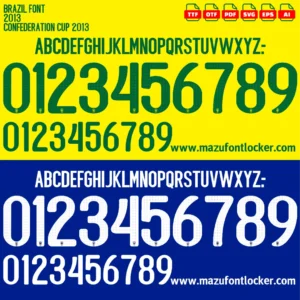 Brazil Confederations Cup 2013 Font Vector – Stunning Seleção Champions Typeface