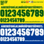 Brazil World Cup 1994 Font Vector – Legendary Yellow Canaries Champion Design