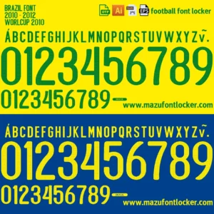 Brazil World Cup 2010 Font Vector – Triumphant Seleção Masterpiece
