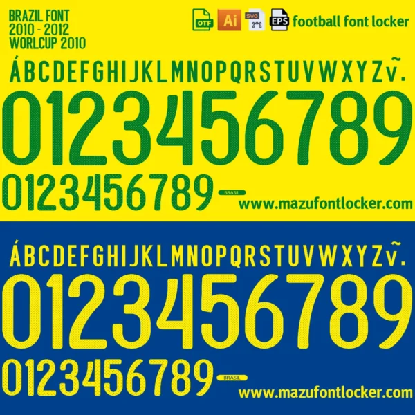 Brazil World Cup 2010 Font Vector – Triumphant Seleção Masterpiece