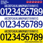 Chelsea 2013-2015 Font Vector – Stunning Blues Legacy Typeface