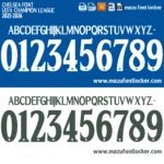 Chelsea 2025-2026 Font Vector – Spectacular Iconic Blue Brigade Edition