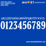 Chelsea 2026-2027 Font Vector – Epic Blues Legendary Masterpiece