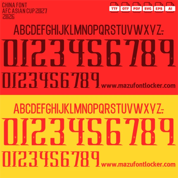 China 2026 Font Vector – Epic Dragon Majesty Masterpiece