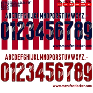 Chivas Guadalajara 2024-2025 Font Vector – Glorious Chivas Masterpiece