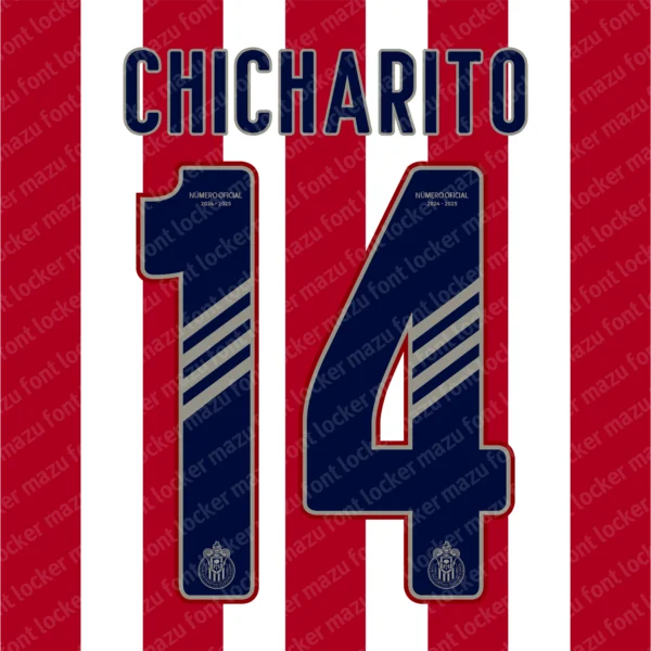 Chivas Guadalajara 2024-2025 Font Vector – Glorious Chivas Masterpiece