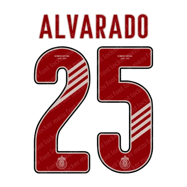 Chivas Guadalajara 2024-2025 Font Vector – Glorious Chivas Masterpiece