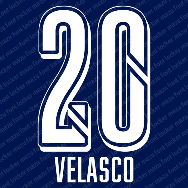Club Puebla 2024-2025 Font Vector – Epic Blue Franja Masterpiece