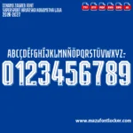 Dinamo Zagreb 2026-2027 Font Vector – Epic Modri Blues Masterpiece