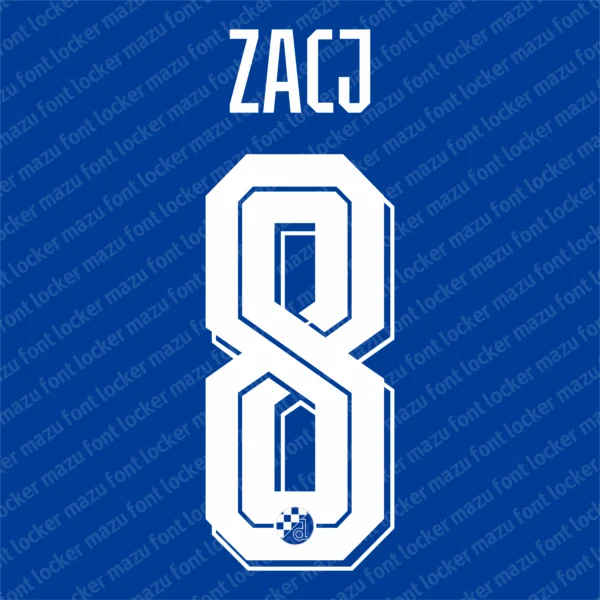 Dinamo Zagreb 2026-2027 Font Vector – Epic Modri Blues Masterpiece