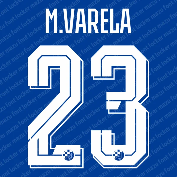 Dinamo Zagreb 2026-2027 Font Vector – Epic Modri Blues Masterpiece