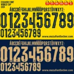 Ecuador World Cup 2026 Font Vector – Majestic La Tri Masterpiece