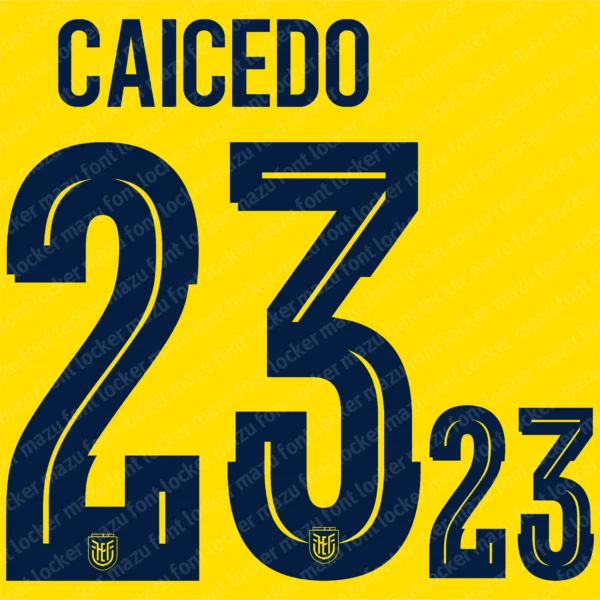 Ecuador World Cup 2026 Font Vector – Majestic La Tri Masterpiece