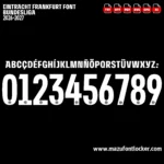 Eintracht Frankfurt 2026-2027 Font Vector – Epic Eagle Masterpiece