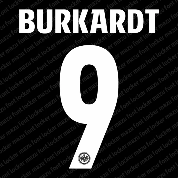 Eintracht Frankfurt 2026-2027 Font Vector – Epic Eagle Masterpiece