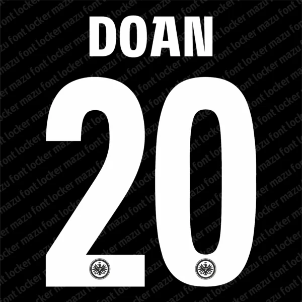 Eintracht Frankfurt 2026-2027 Font Vector – Epic Eagle Masterpiece