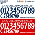 England World Cup 2002 Font Vector – Powerful Three Lions Premium Vector