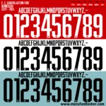 FC Kaiserslautern 2024-25 Font Vector – Legendary Red Devils Masterpiece
