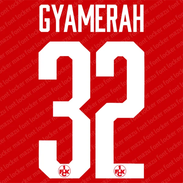 FC Kaiserslautern 2024-25 Font Vector – Legendary Red Devils Masterpiece